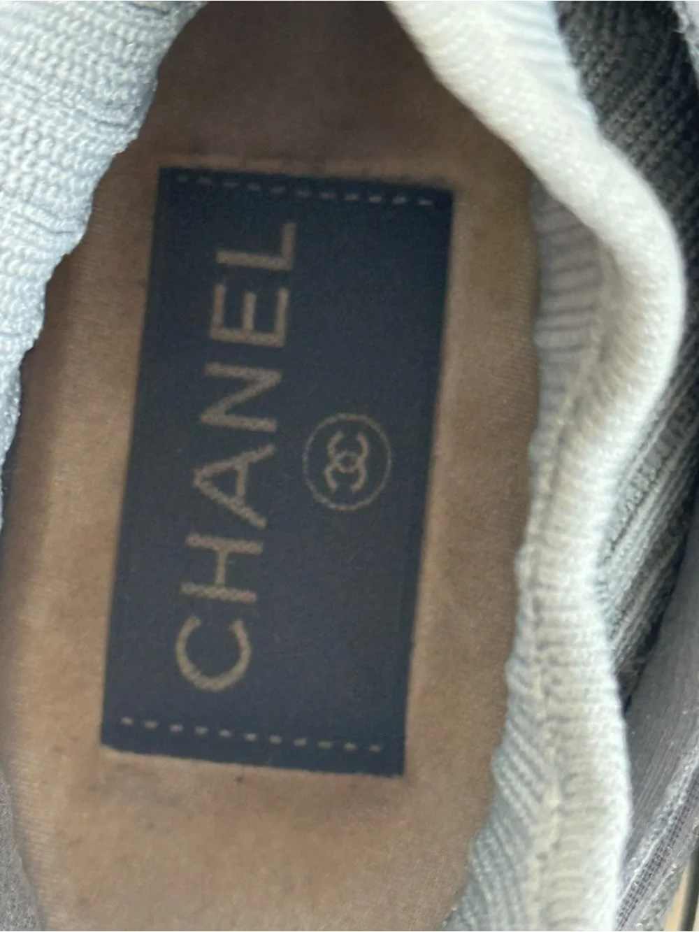 CHANEL stylish gray